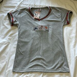 shirt has a different size because it is from Peru and comfortable 100% cotton